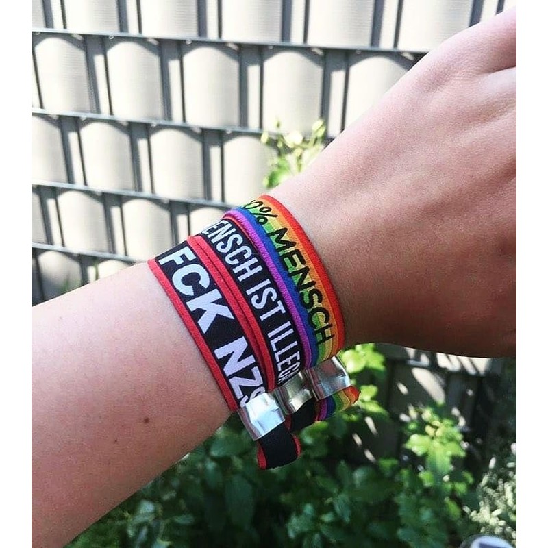 3er Pack FCK NZS Kein Mensch ist illegal 100% Mensch