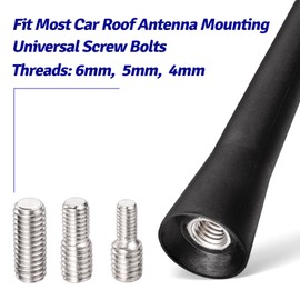 Bingfu Universal Vehicle Roof Mount Short Antenna Mast 2.5 inch Rubber Car Antenna Replacement