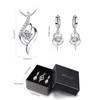 Collares de Mujer, Juego Collar Aretes de Mujer Plata de