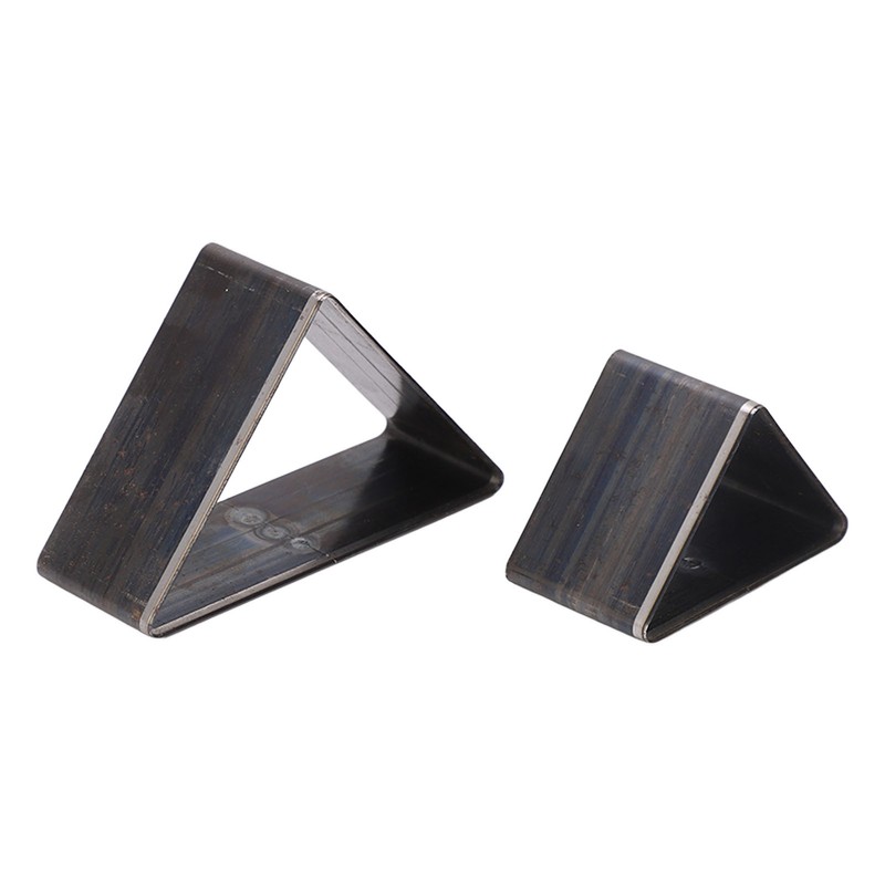 2PCS Triangle Leather Cutter Alloy Steel Hollow Punch Cutter Set