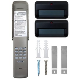 877MAX Garage Door Opener Keypad 891LM Remote for Liftmaster Opener 1240, 1245, 1245l, 1246, 1250, 1255, 1256, 1260, 1260LK with Green Learn Button - by GRABOTE Upgraded