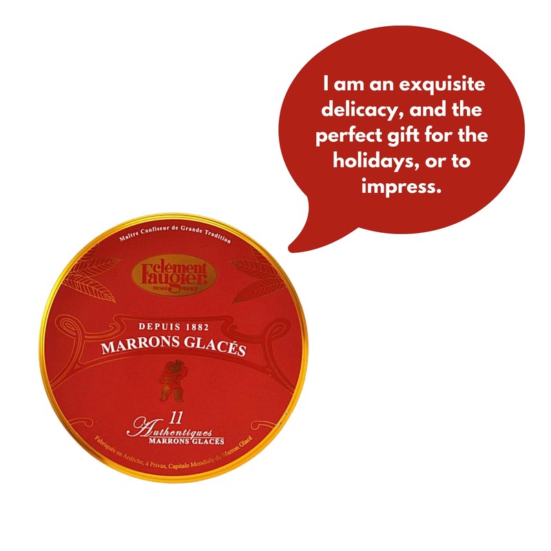 Clement Faugier Candied Chestnuts - Marrons Glaces 7.7 oz. -