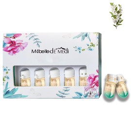 10PCS Premium Hair Oil Serum Sachets - 1.5ml Single-Use Capsules for Frizz Control, Heat Protectant & Smoothing - Travel-Size, All Hair Types - Scented Hair Oil, Crisp Woody Accord