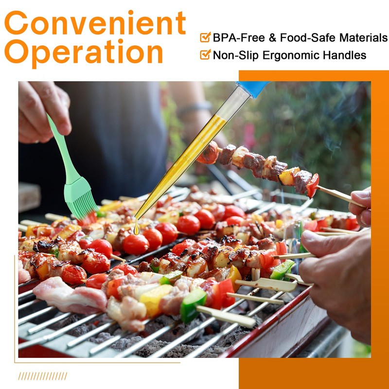 Boao 14 Pcs Heat-resistant Turkey Baster Cooking Set Includes 8