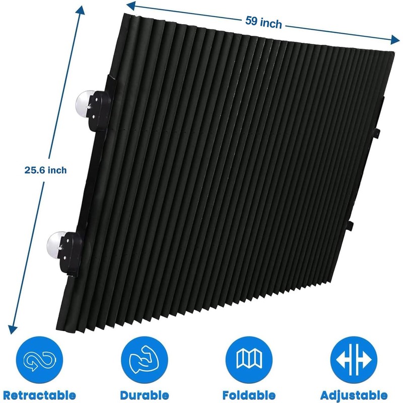 Retractable Windshield Shade for Car, Sun Visor Protector Blocks 99%