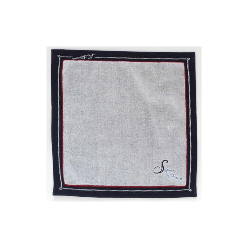 Kitamura 000131 Initial Towel Handkerchief, Unisex, Women's, Hand Towel, Approx.