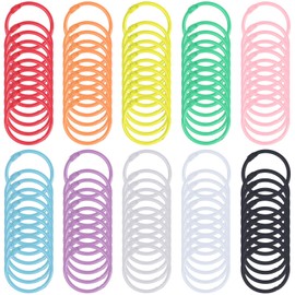 Koogel 100PCS Metal Binder Rings, Index Card Rings 1.2inch Metal Loose Leaf Binder Rings Book Rings Open Card Rings Key Chains for School Home Office