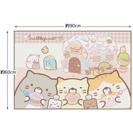 Skater VS1 Sumikko Gurashi Snack Shop Leisure Sheet, Size S, 23.6 x 35.4 inches (60 x 90 cm)