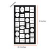 Adeco [PF9105] Decorative Black Wood Wall Hanging Collage Picture Photo