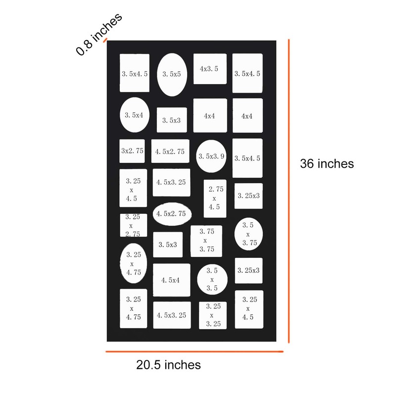 Adeco [PF9105] Decorative Black Wood Wall Hanging Collage Picture Photo