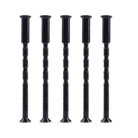 10 Pack Black 2-3/8" Long Break Away Screws Hardware Cutting Screws, for Door Lock, Drawer Handle, Doorknobs, M4x60 Fasteners Screw (Black)