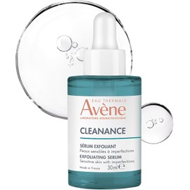Avene Cleanance Serum Facial Exfoliante AHA, Anti-imperfecciones para Piel Grasa y Sensible, con Ácido Láctico y Succínico, Ayuda a Reducir Brotes, Marcas y Poros, Ideal para Skincare Diario, 30ml