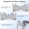 XIAOSHUNER Bathroom Shower Chair for Inside Shower with Arms and
