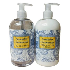 Greenwich Bay Lavender Chamomile Liquid Hand Soap & Lotion Combo with Shea Butter - Botanical Collection - Beautiful Packaging - 16 Ounce Each Bottle (Lavender Chamomile)