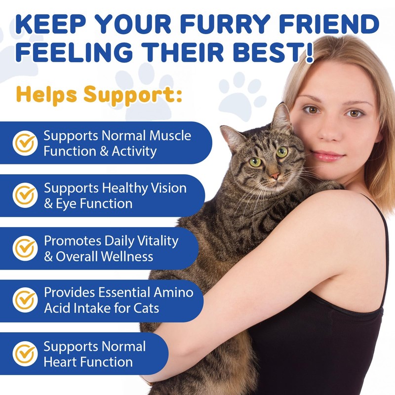 Taurine Drops for Cats – Liquid Taurine Supplement for Eyesight,