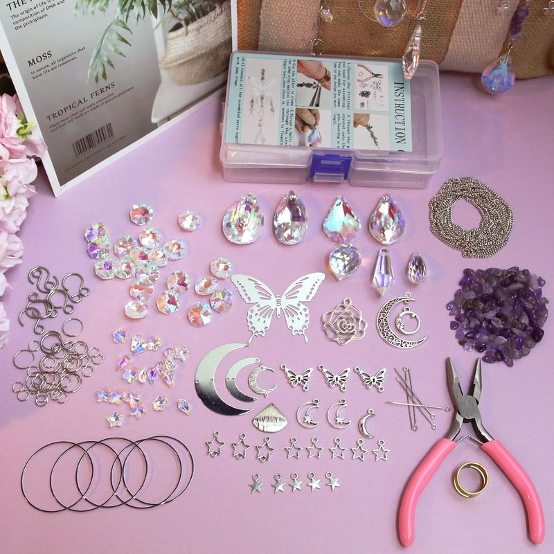 400 Pcs Crystal DIY Sun Catcher Making Kits for Adults,