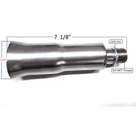 Exhaust tip 3/4 NPT for: Predator 212cc, GX160, GX200, DuroMax 7 Hp...