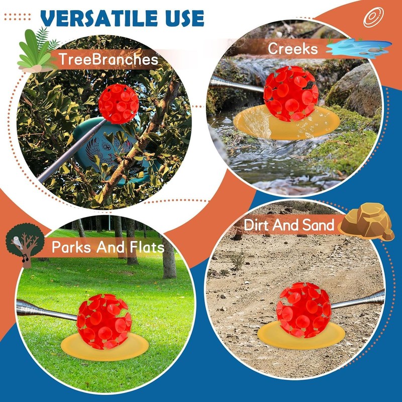 Disc Golf Retriever Sticky Suction Cup Ball Attaches to M5