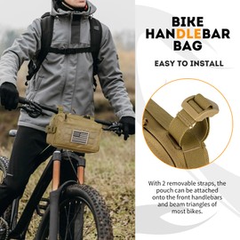 bvya Tactical Molle Admin Pouch Waist Pack Multi-Purpose Daypack EDC Handle Bag Toilet Pouch