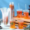 Qinyoung 100 Pcs 12oz Christmas in July Disposable Plastic Cups