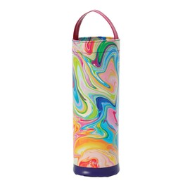 Enesco Izzy and Oliver EttaVee In the Groove Marbled Insulated Wine Carrier Bag, 14 Inch, Multicolor