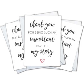 The Cardtel Thank You Cards for Teachers, Appreciation Card for Nurses, Doctors, Surgeons, Coach, Mentors, Therapist, or Wedding Guests Thanks Notes (My Story 3 Pack)