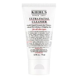 Kiehl's Ultra Facial Cleanser, Squalane, Gently Exfoliates and Moisturises | Lightweight Foaming, Apricot Kernel Oil, Removes Dirt, Removes Debris, All Skin Types, Facial Cleanser