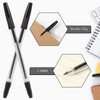 Sayglossy 200 Pcs Ballpoint Pens Bulk 1.0mm Medium Point Bullet