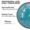 ModouString 13 Inches 15 Notes Steel Tongue Drum,Rain Chime Hand