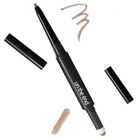 Angene End Last Eyebrow Eyebrow Pencil Powder 2-Way Eyeliner Waterproof No Fall Natural Brown