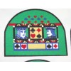 1 fabric panel with 18 Grab-it pieces - DECK OF CARDS