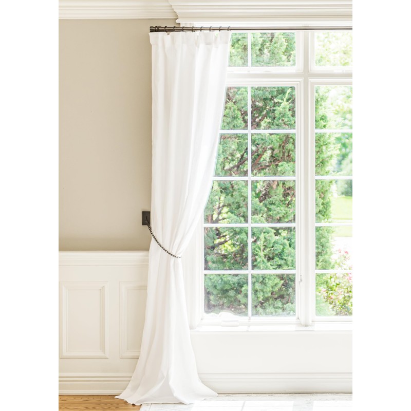 BlastHome® Non-Adjustable Luxury Curtain Rods for Windows, 1 ¼” Rod