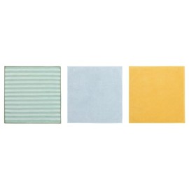 PEPPRIG Microfiber Cloth - Green Blue/Yellow 11x11 Inch 205.676.38
