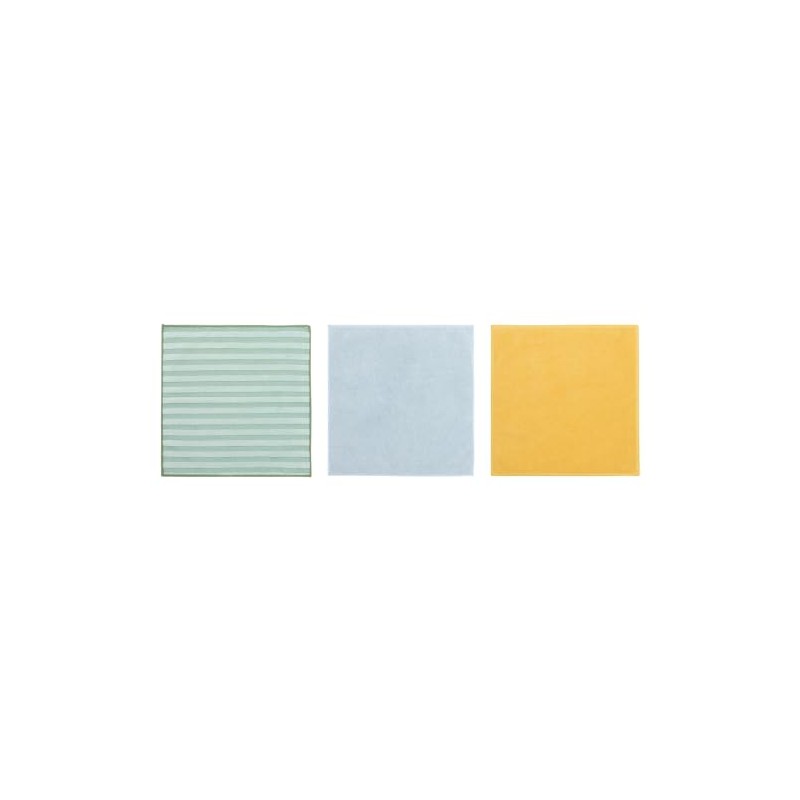 PEPPRIG Microfiber Cloth - Green Blue/Yellow 11x11 Inch 205.676.38