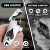 LcFun Electric Lighter - Rechargeable USB, Dual Arc Plasma, Windproof
