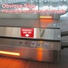 Emergency Shut-Off Sign Sticker with Down Arrow, Waterproof Durable Emergency