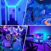 YGS-Tech 16.4FT UV Black Light LED Strip, 3528 385nm-400nm USB