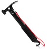 AYMQC Tent Hammer Lightweight Aluminium Camping Hammer with Hook Multifunctional