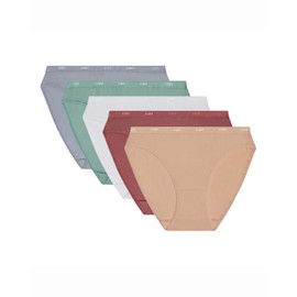 DIM Women's Briefs Pack of 3 | Les Pockets EcoDIM | Cotton & Elastane | Comfort Waistband | Multicoloured | Invisible Under Clothing, multi-coloured, 46-48