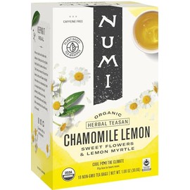 Numi Organic Teas And Teasans, 1.8 Oz, Chamomile Lemon, 18/box