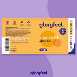 Vitamin D3 4000 I.E. - 400 Tabletten (NUR 1 Tablette alle 4 Tage) - Vitamin D hochdosiert für Knochen & Immunsystem* - 100 µg Vitamin D - Über 1 Jahr D3 Vitamin Vorrat - Laborgeprüft, 100% Vegetarisch