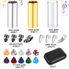 Guitar Slide, 4pcs Augshy Medium Guitar Slides(1 Stainless Steel, 1