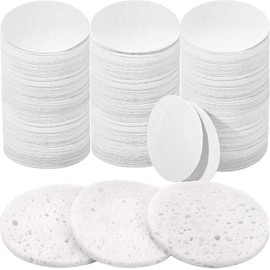 300 Count Compressed Facial Sponges Natural Face Sponges for Cleansing Disposable Facial Exfoliating Pads for Estheticians(White) | Amyhill
