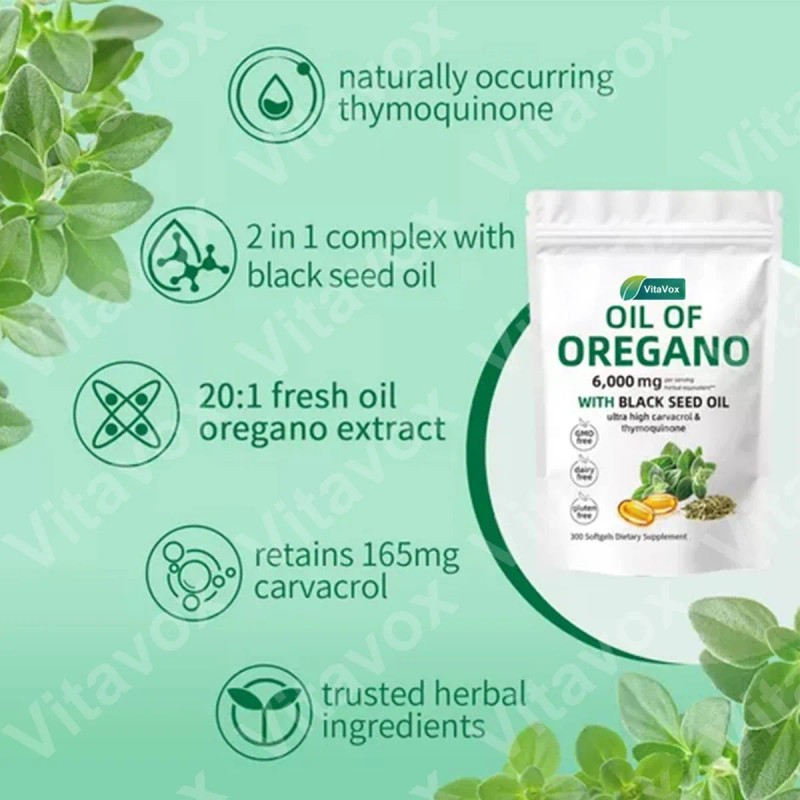 Ofertaaceite De Orégano Puro En Cápsulas Blandas Premium