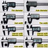 6 Set Wheels and Tires Kit Simulation 1/64 Model Trucks