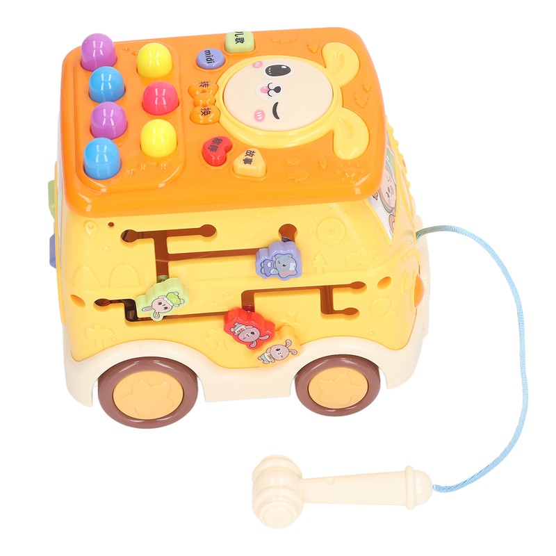 Bus Beat A Mole Toy Educational Sound Light Interactive Musical
