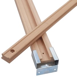 Btibpse Wooden Drawer Slides 16 Inches Classic Wood Center Guide Track with Slide Glides (1 Pair)