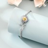 AIWENXI Sunflower Cremation Jewellery Urn Bracelet for Ashes for Women