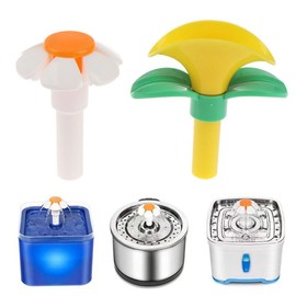 gofidin 2PCS Cat Fountain Replacement Flower Nozzle Head for Round Cubic Top Water Dispen