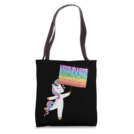 Social Justice Unicorn Protest Womens Equality Feminist Girl Tote Bag